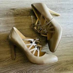 Nine West Shoes Nine West Sassafras Lace Up Heel Smoke Color